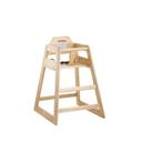 Tablecraft Natural Wood Assembled High Chair, 19.75 x 19.75 x 29 inch