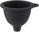 Tablecraft Black Silicone Funnel for Squeeze Bottles, 4.5 x 3.875 x 3.25 inch