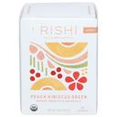 Rishi Peach Hibiscus Green Tea, 15 count -- 6 per case