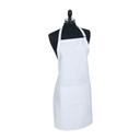 Mercer Culinary White Genesis Bib Apron with Pocket