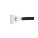 Mercer Culinary Maroon Hells Handle Grill Scraper, 4 x 4 1/2 inch