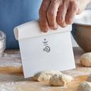 Mercer Culinary Bench Scraper with White Handle, 5 7/8 x 3 1/2 inch