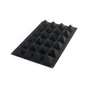 Silikomart Black Silicone 24 Cavities Pyramid Mold, 24 x 16 x 3 inch