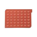 Silikomart Heart 42 Cavities Silicone Macaron Mat, 12 x 16 x .06 inch