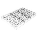 Silikomart Cubo 01 Kit Tritan and Silicone Mold Set, 21 x 21 x 21 Millimeter