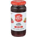 Just Spread 4 Fruit Preserve, 10 Ounce -- 6 per case