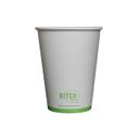 KITCH 24/7 White Compostable Paper Hot Cup, 12 Ounce -- 1000 per case