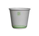 KITCH 24/7 White Compostable Squat Smooth Insulated Hot Cup, 8 Ounce -- 500 per case