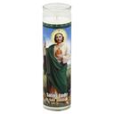 St. Jude San Judas White Candle -- 12 per case