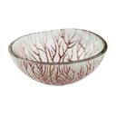 Rosseto Kalderon Radici Cognac 8 inch Round Handmade Glass Bowl, set of 3