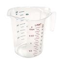 Winco PMCP-50 Polycarbonate Clear Measuring Cup with Color Graduations, 1 Pint Capacity