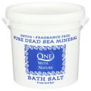 One With Nature Bath Salt Dead Sea Mineral Bath Salt, 5 Pound