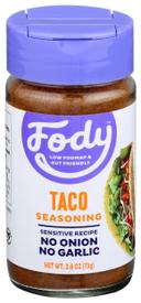 Fody Foods Taco Seasoning, 2.6 Ounce -- 6 per case