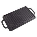 Victoria Reversible Rectangular Cast Iron Griddle, 12.5 x 7.5 inch -- 4 per case
