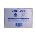 Empress Clear Polypropylene Wrapped Cup, 9 Ounce -- 1000 per case