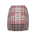 Nova PFAS Free Red Plaid Food Tray, 1/4 Pound Capacity -- 1000 per case