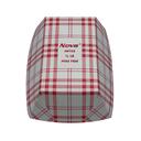 Nova PFAS Free Red Plaid Food Tray, 1/2 Pound Capacity -- 1000 per case