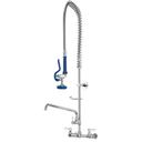 Krowne Silver Series 8 inch Center Wall Mount Pre-Rinse with 12 inch Add-On Faucet and Wall Bracket