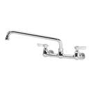 Krowne Silver Series 8 inch Center Wall Mount Faucet with 12 inch Swing Spout