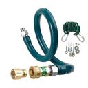 Krowne Gas Connector with Quick Disconnect and Restraining Cable Kit, .5 x 36 inch