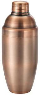Winco After5 18/8 Stainless Steel Antique Copper Finish 3-Piece Bar Shaker Set, 24 Ounce -- 48 per case
