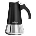 London Sip Stainless Steel Black Stovetop 3 Cup Espresso Maker