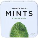 Simply Gum Peppermints Mints - 30 count per pack -- 6 packs per case
