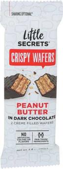 Little Secrets Peanut Butter Dark Chocolate Crispy Wafer, 1.4 Ounce -- 12 per case