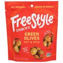 Freestyle Snacks Hot and Spicy Green Olives , 4 Ounce -- 6 per case