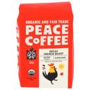 Peace Organic Fair Trade Decaf French Roast Ground Coffee, 12 Ounce -- 6 per case