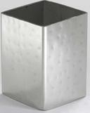 American Metalcraft Stainless Steel Hammered Sugar Packet Holder, 2 x 2 3/4 inch