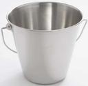 American Metalcraft Large Stainless Steel Pail with Handle, 4 3/8 x 4 3/8 x 4 7/8 inch