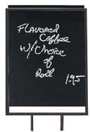 Aarco Optional Double Sided Black Acrylic Write-On Board, 22 x 28 inch