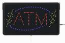 Aarco Black High Visibility Large ATM LED Sign, 13 x 22 inch