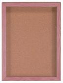 Aarco Red Oak with Cherry Stain Souvenir and Memorabilia Display Case, 24 x 18 inch