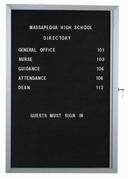 Aarco Economy Series Enclosed Letter Board Cabinet with Overlapping Door, 24 x 18 inch