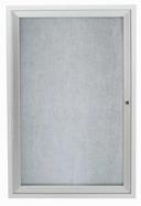Aarco Outdoor Satin Anodized Aluminum Framed Enclosed Bulletin Board, 36 x 24 inch