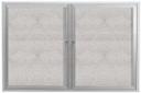 Aarco Outdoor Satin Anodized Aluminum Framed Enclosed Bulletin Board, 36 x 48 inch