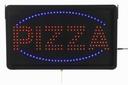 Aarco Black High Visibility Large Pizza LED Sign, 13 x 22 inch