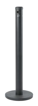 Aarco Black Floor Standing Cigarette Receptacle, 43 1/2 inch Height