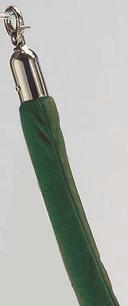 Aarco Form-A-Line (TM) Chrome Hardware Style Green Velour Rope, 6 Feet