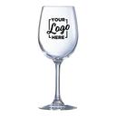 Arcoroc Grand Vin Krysta Wine Glass with 1 COLOR Custom Logo, 16.5 Ounce Capacity -- 144 per case