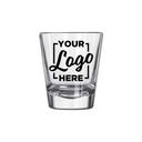 Libbey L5114 Shot Glass with 3 COLOR Custom Logo, 1.75 Ounce Capacity -- 144 per case