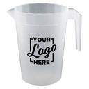 HOWW Polypropylene Stackable Pitcher with Handle with 2 COLOR Custom Logo, 64 Ounce Capacity -- 48 per case