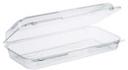 Dart StayLock Clear Oblong Plastic Hinged Lid Container, 13.4 x 6.8 x 2.6 inch -- 200 per case