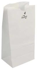 Duro Hilex Poly Standard White Virgin Paper Self Opening Style Grocery Bag, 4 Pound -- 500 per case