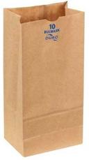 Duro Hilex Poly Bulwark Kraft Virgin Paper Self Opening Style Bag, 10 Pound -- 400 per case