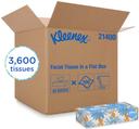 Kleenex 2-Ply White Paper Facial Tissue, 8.875 x 4.75 x 2 inch -- 3600 per case