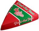 Pactiv Paper Printed Design Triangular Slice Pizza Box, 8.37 x 6.87 x 1.75 inch -- 400 per case