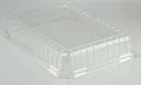 Pactiv OPS Clear Cover for Half Size Steam Table Pans, 13.125 x 10.87 x 1.4375 inch -- 100 per case